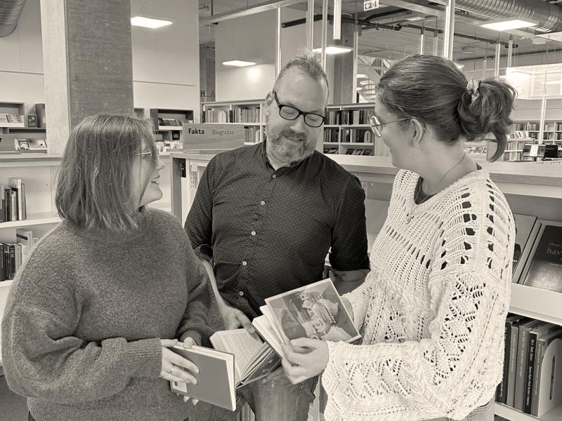 Portrætter af Kimmie Haahr Hansen, Claus Jacobsen og Frederikke Wiinholt